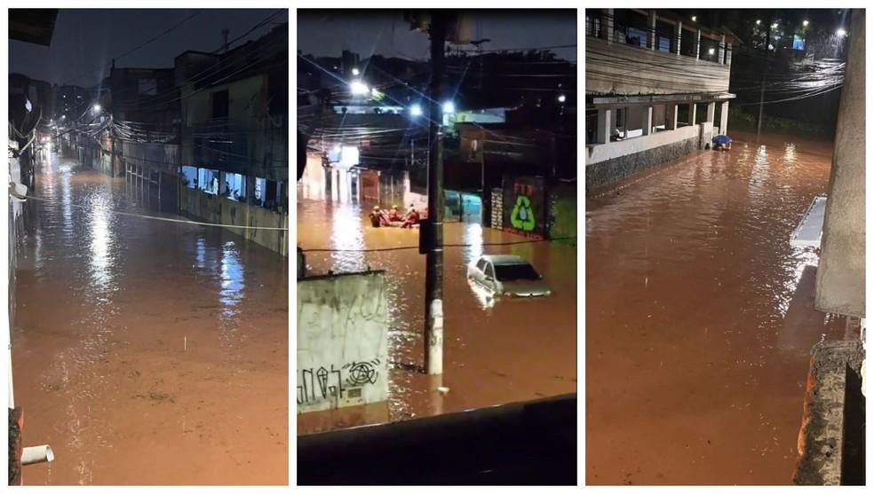 Cidades da Grande SP ficam embaixo d'água em razão das chuvas da madrugada deste sábado (1°)