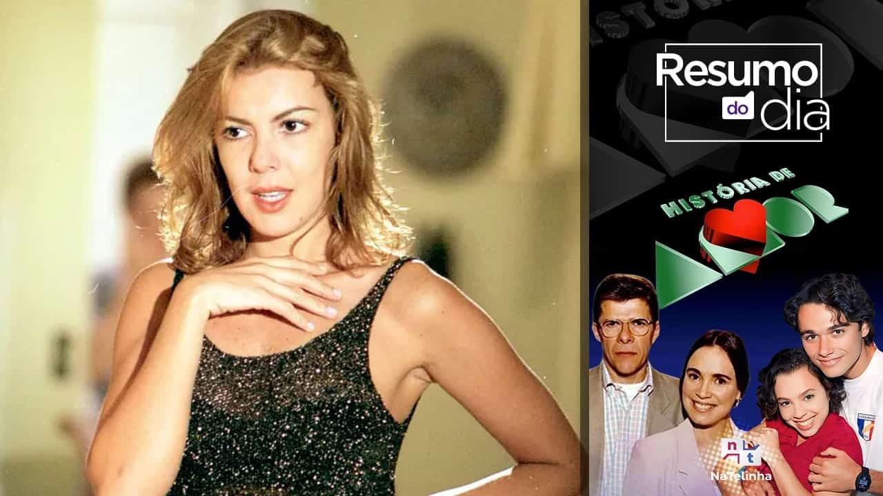 Cena com arte da novela História de Amor