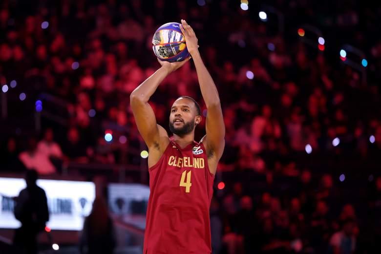 Evan Mobley no KIA Skills Challenge