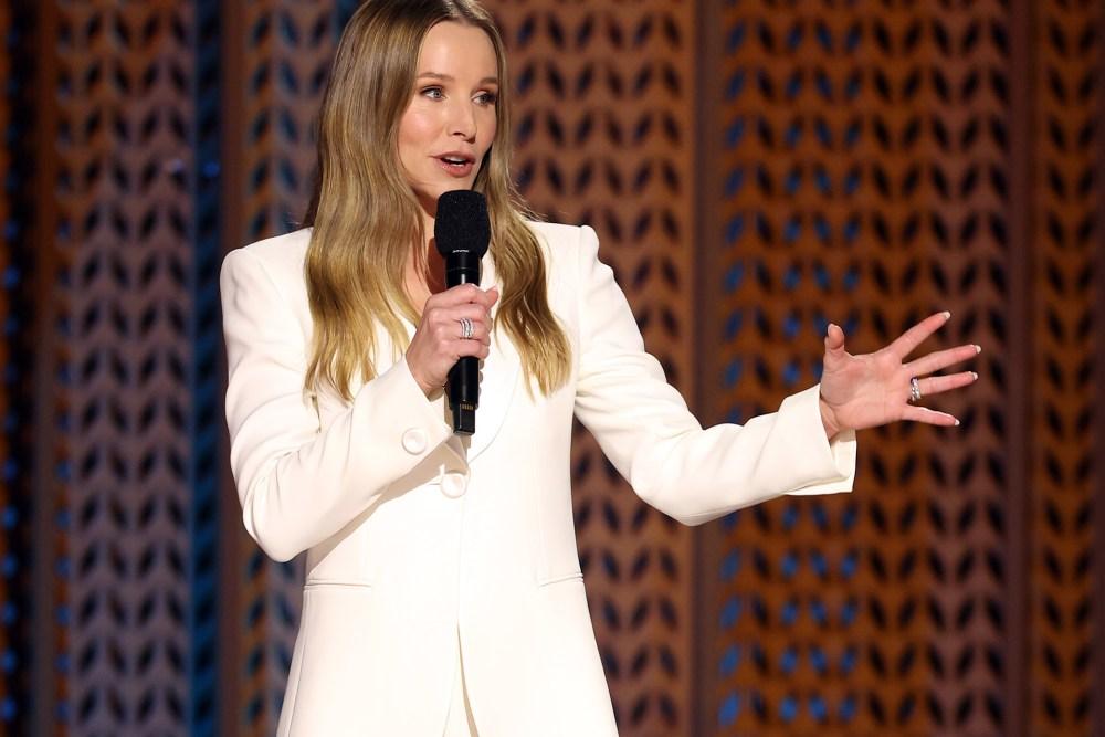 Kristen Bell durante o monólogo de abertura dos SAG Awards