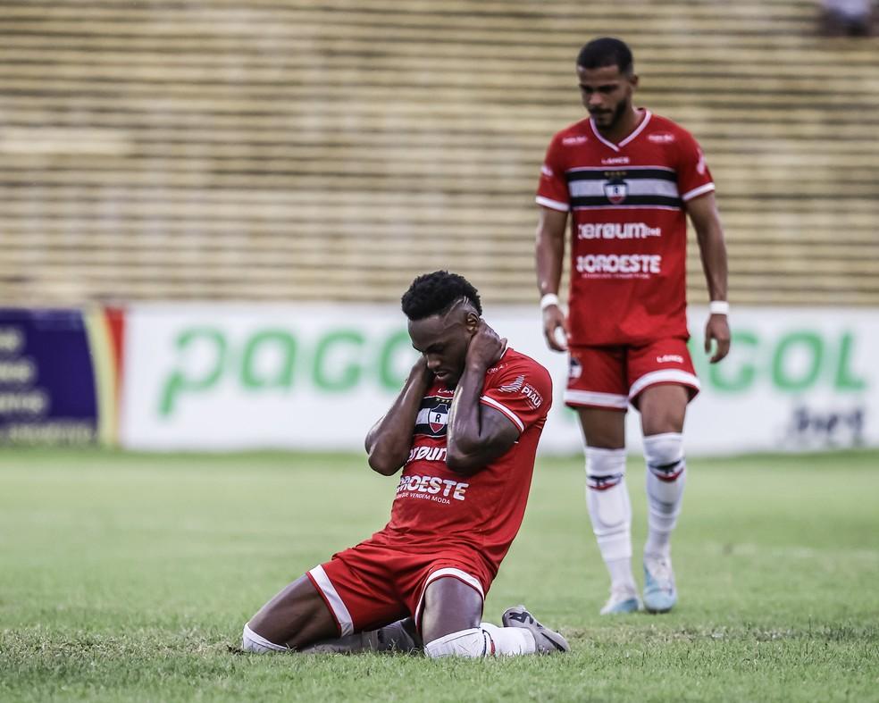 Jogadores de River-PI durante uma partida