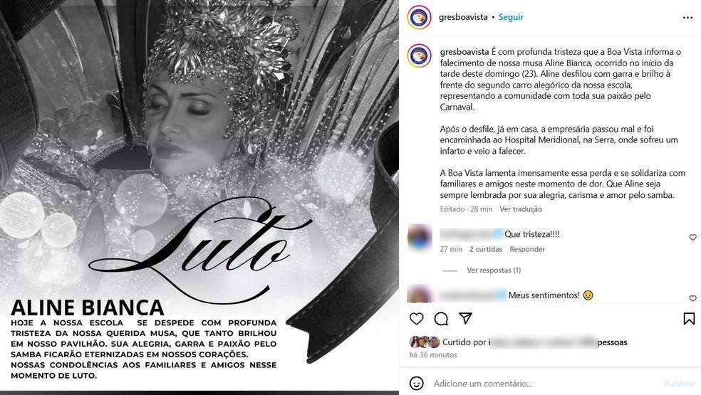 Aline Bianca, musa da Independente de Boa Vista