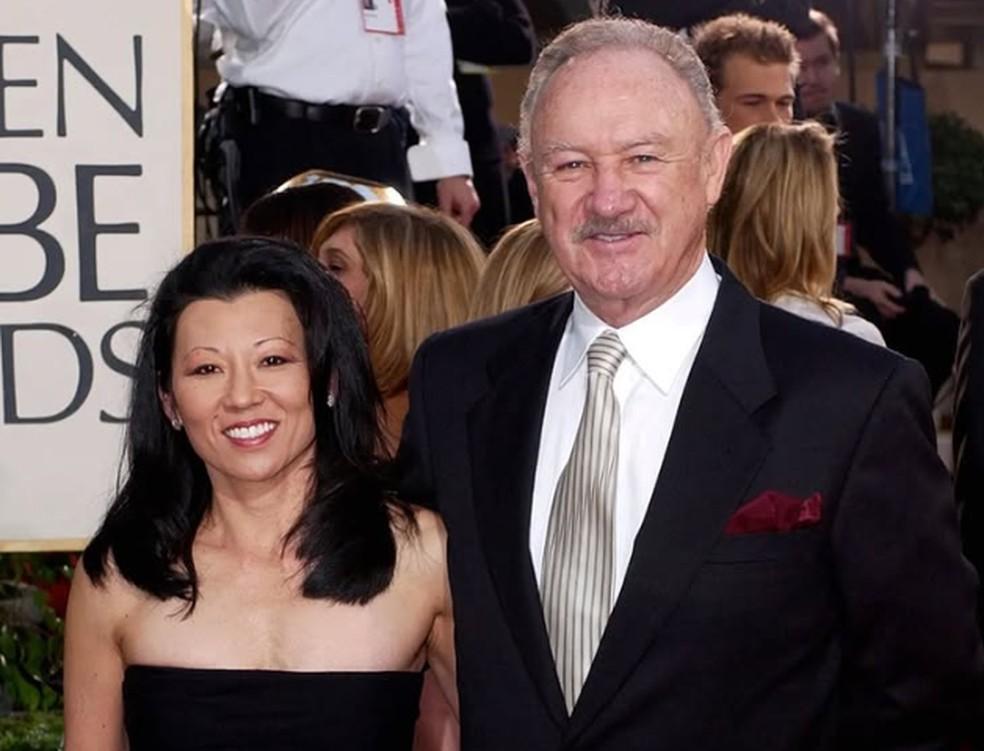 Gene Hackman, de 95 anos, e a esposa dele, Betsy Arakawa
