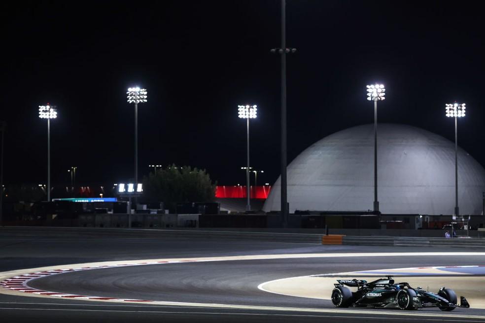 George Russell em pré-temporada da F1 2025