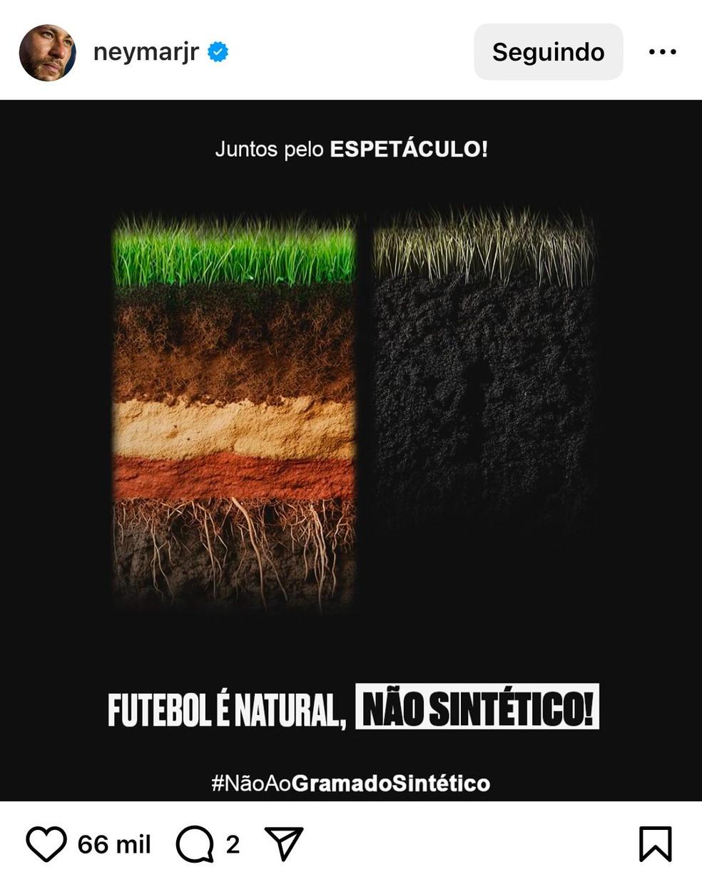 Neymar participa da campanha