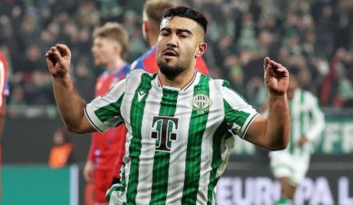 Ferencváros em ação durante a Liga Europa