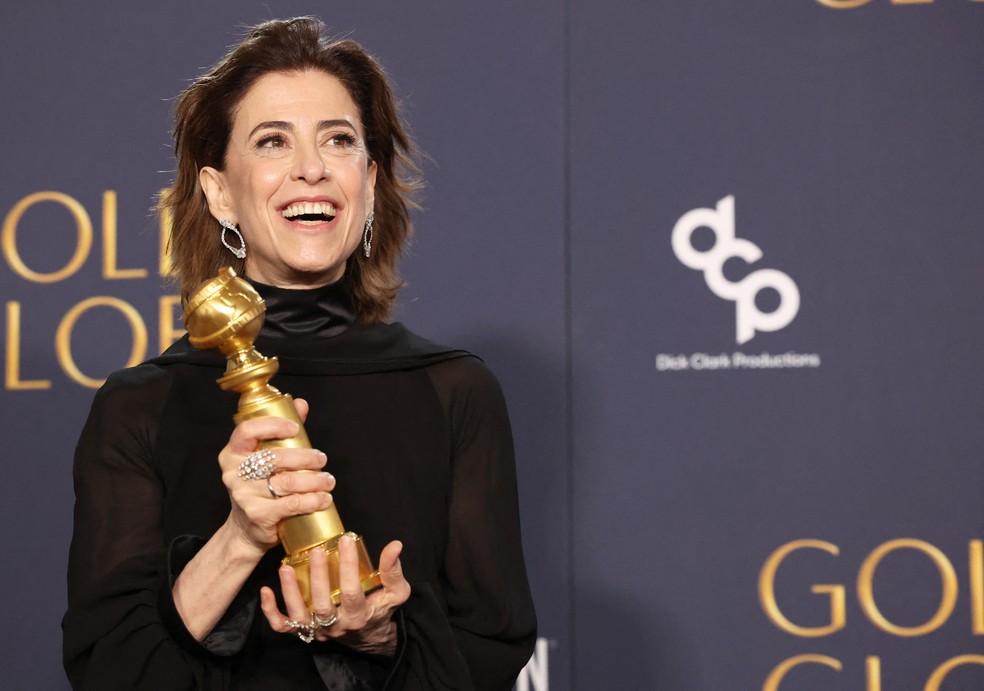 Fernanda Torres vence o Globo de Ouro de 'Melhor Atriz de Drama'