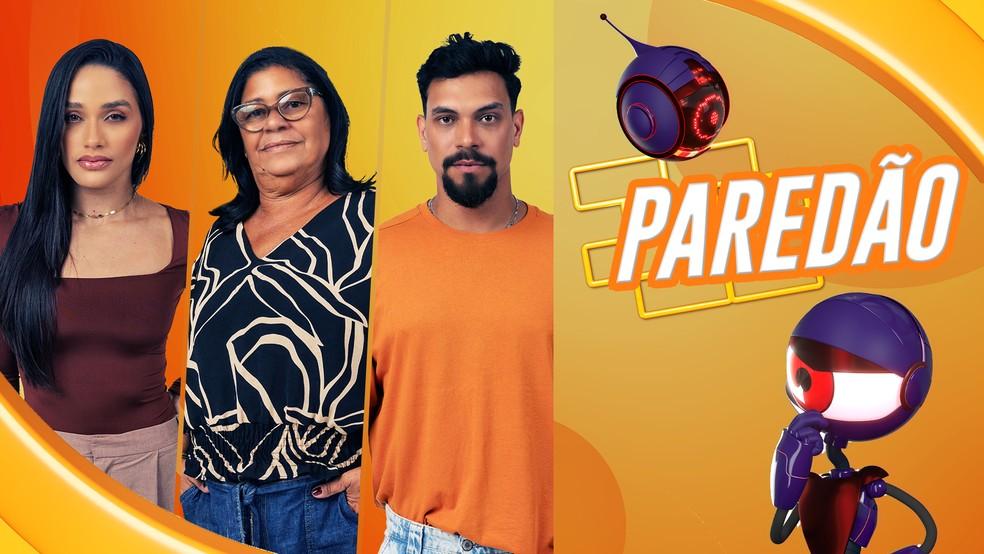 Eva, Joselma e Vinícius disputam o décimo primeiro Paredão do BBB 25 — Foto: gshow