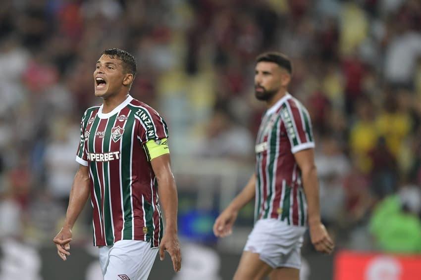 Thiago Silva em Fluminense x Flamengo.