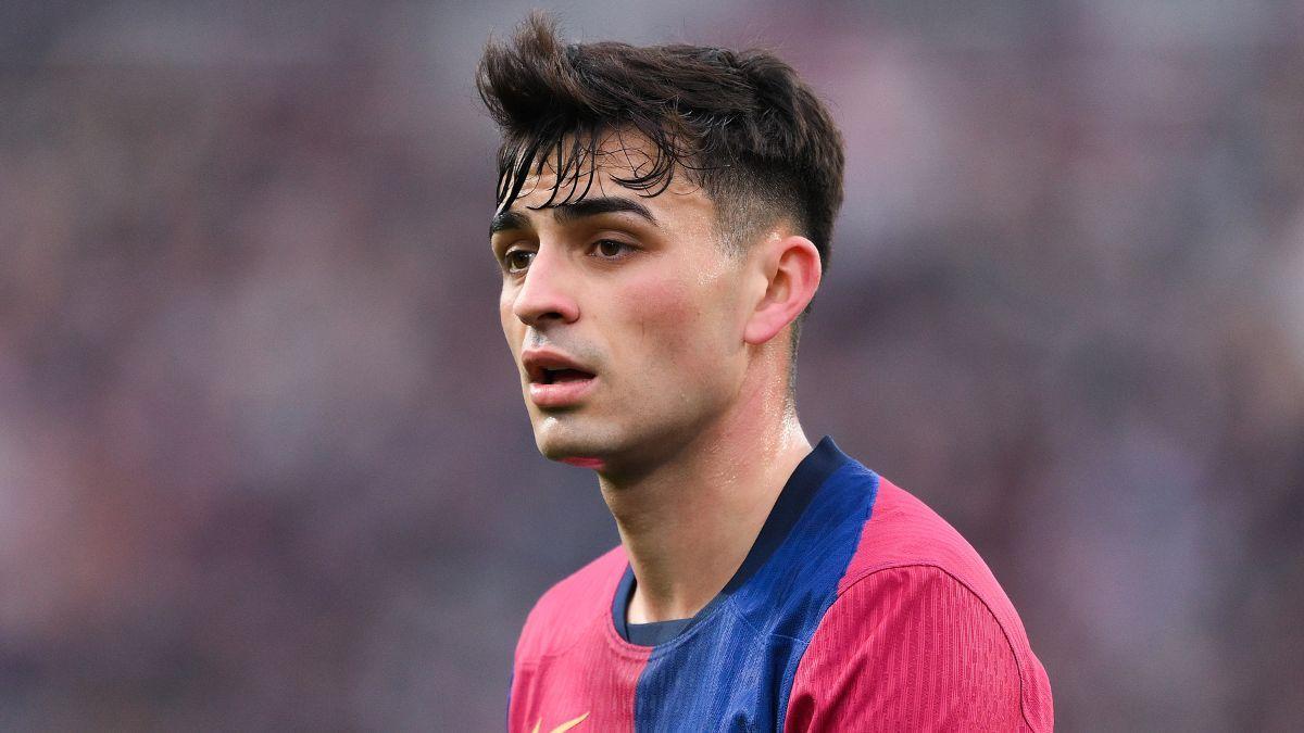 Pedri González no jogo entre a Real Sociedad e FC Barcelona