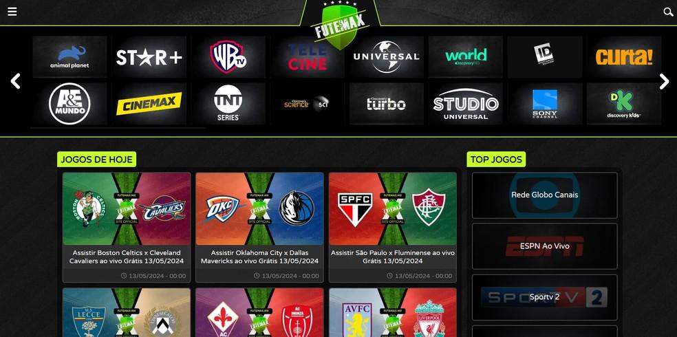 Futemax é um site ilegal que oferece transmissões ao vivo de partidas de futebol