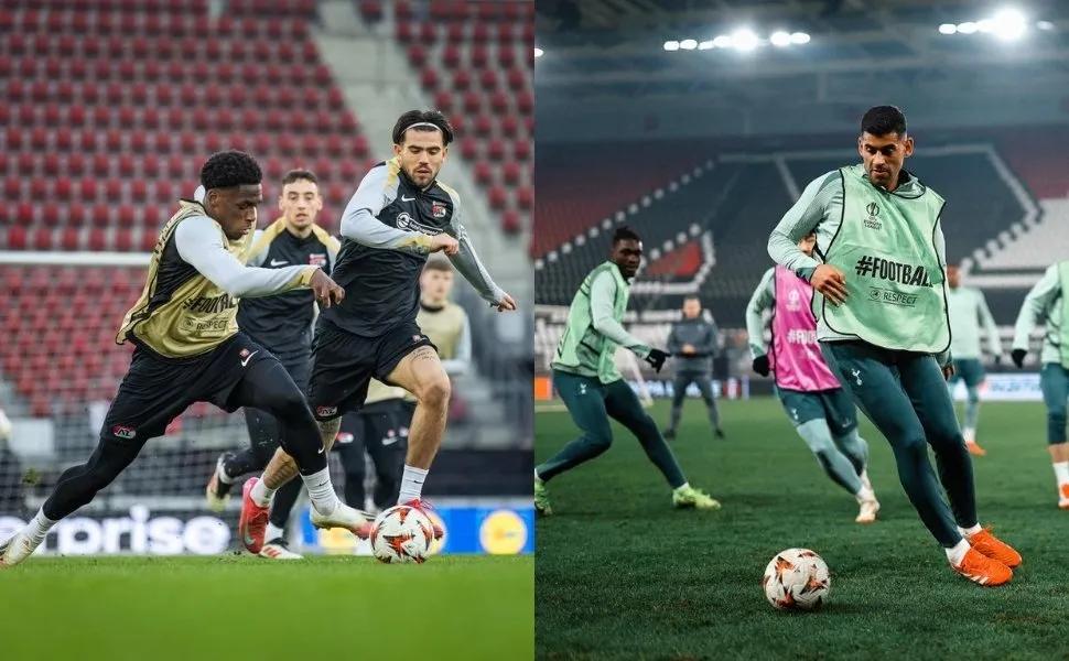 AZ Alkmaar e Tottenham se enfrentam na tela da TV Tribuna/Band