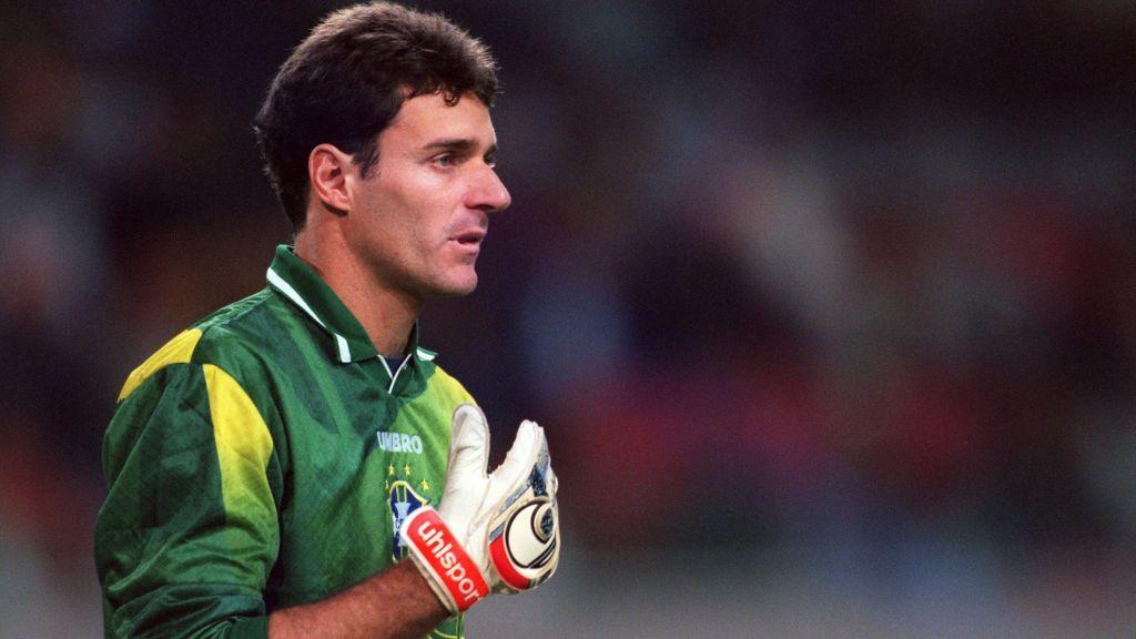 Carlos Germano em ação pela Seleção Brasileira.