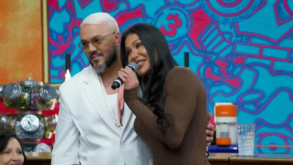 Belo e Gracyanne Barbosa no Domingão