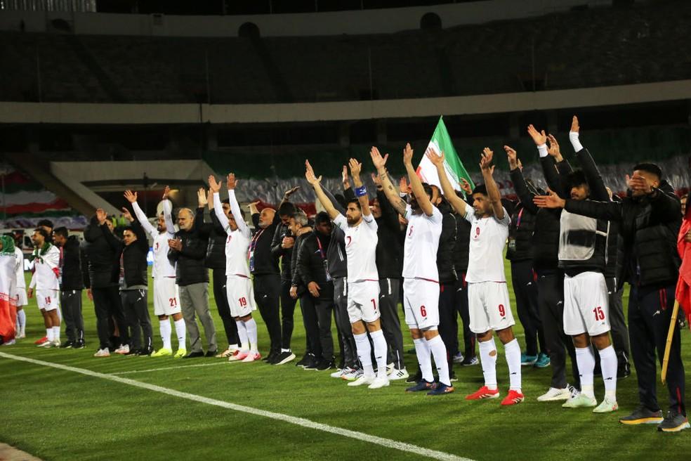 Irã comemora vaga na Copa do Mundo de 2026.