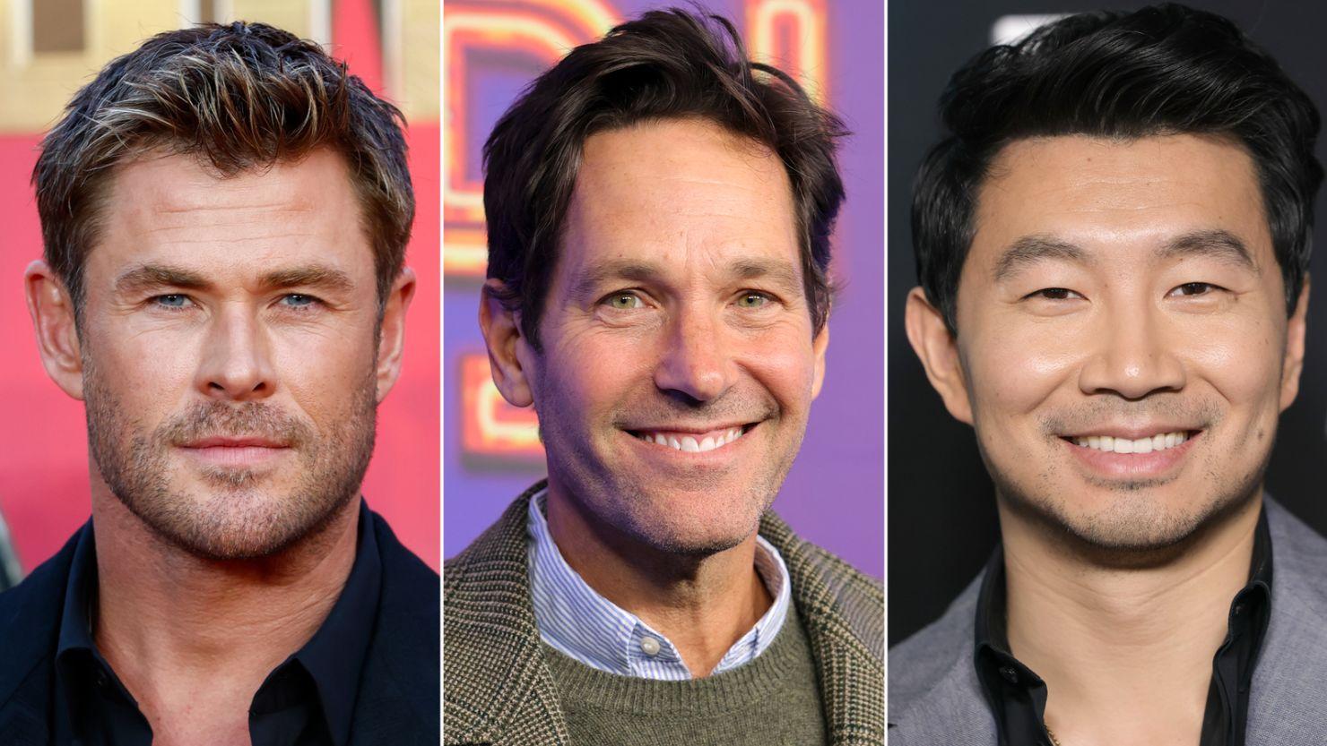 Chris Hemsworth, Paul Rudd e Simu Liu