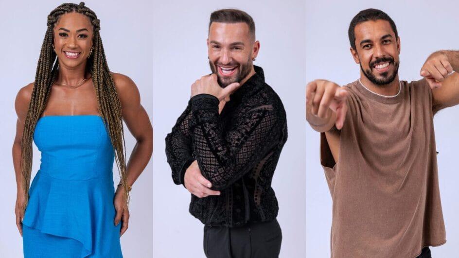 Aline, Diego e Maike estão no décimo paredão do BBB 25.