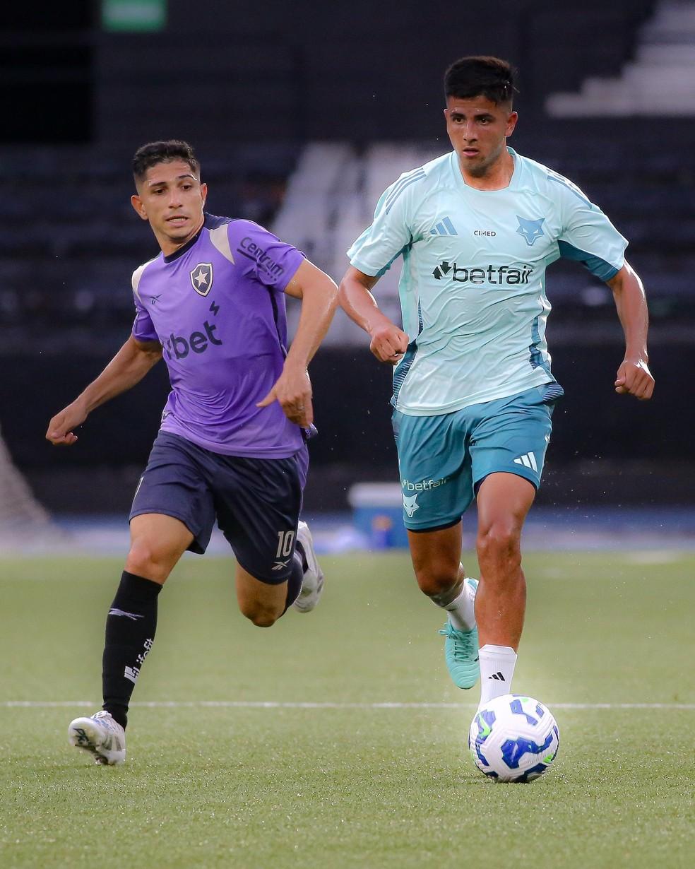 Botafogo e Cruzeiro em jogo-treino