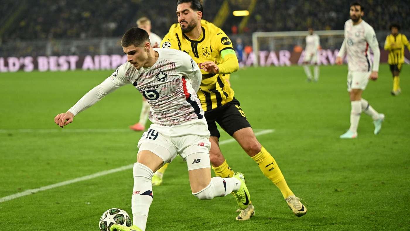 Borussia Dortmund vs Lille OSC na Champions League