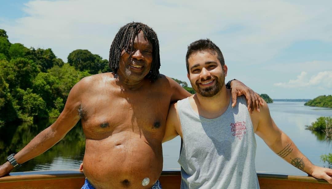 Milton Nascimento com seu filho Augusto