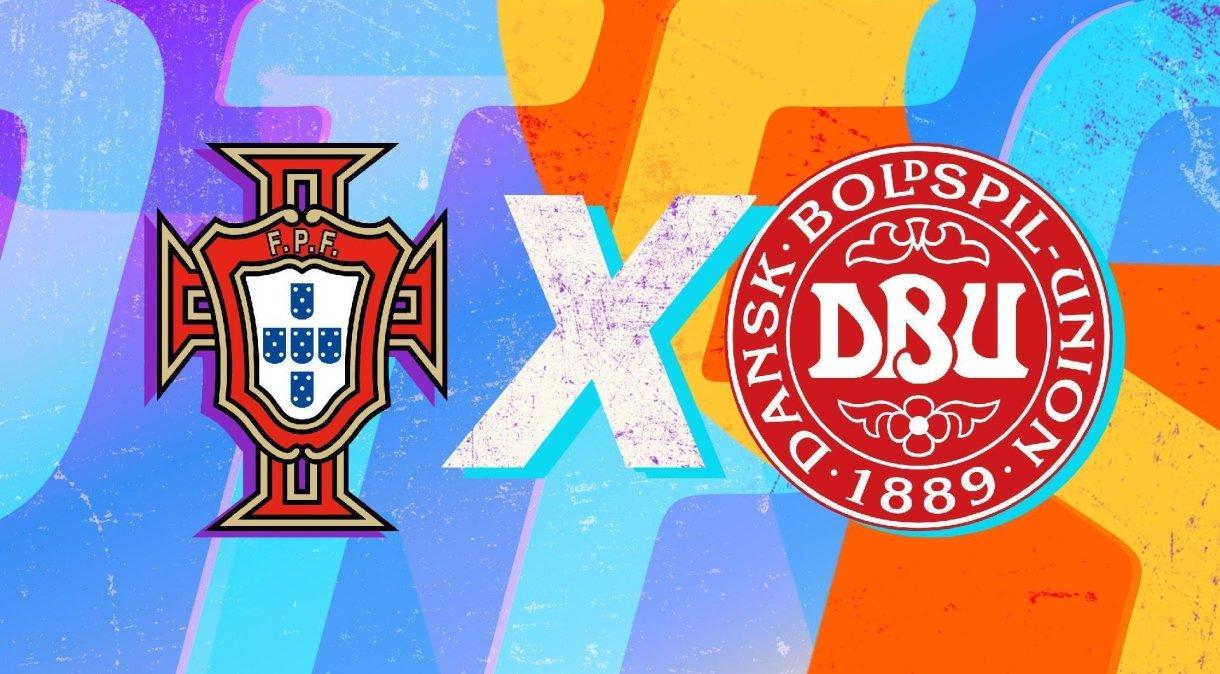 Portugal e Dinamarca se enfrentam pelas quartas de final.