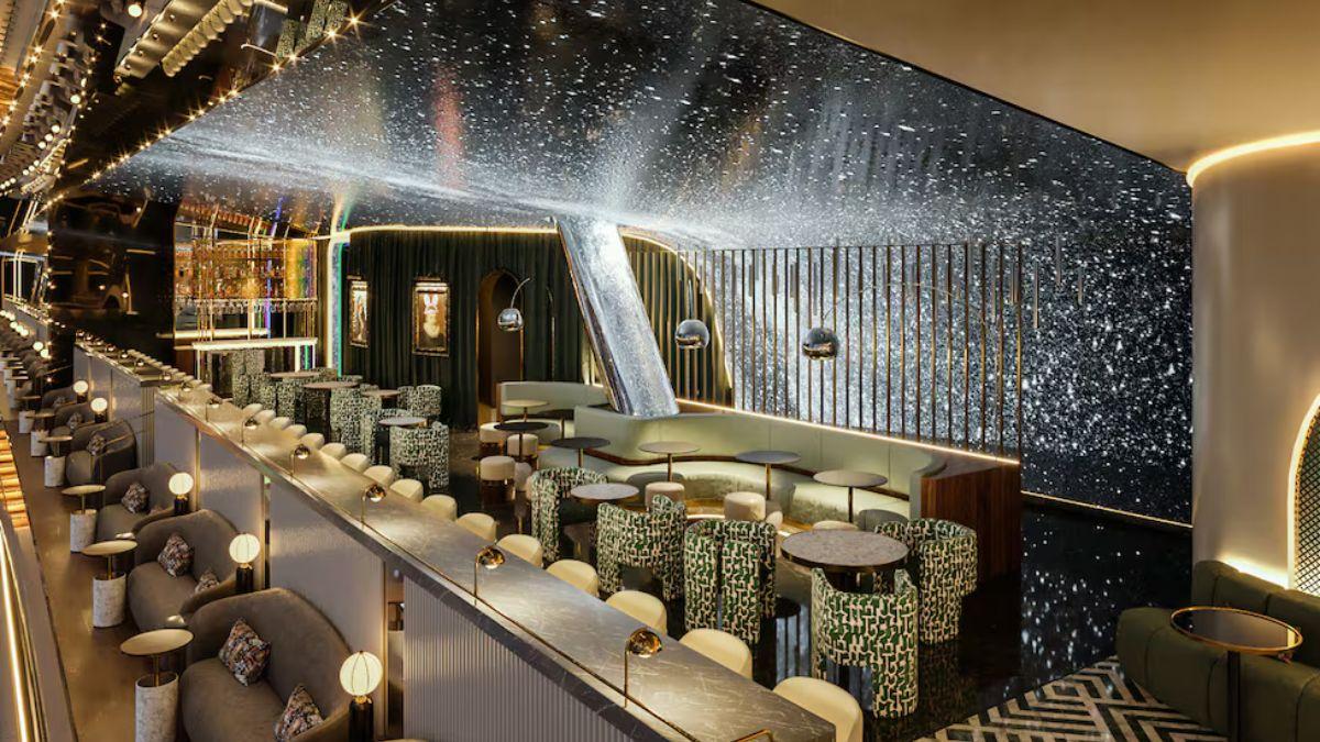 Camarote luxuoso no estádio do Real Madrid