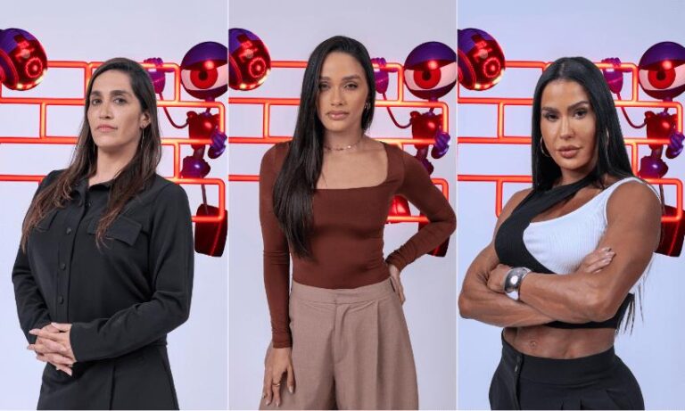 Disputa acirrada no 9º Paredão do BBB 25: Daniele Hypolito, Eva e Gracyanne em tensão