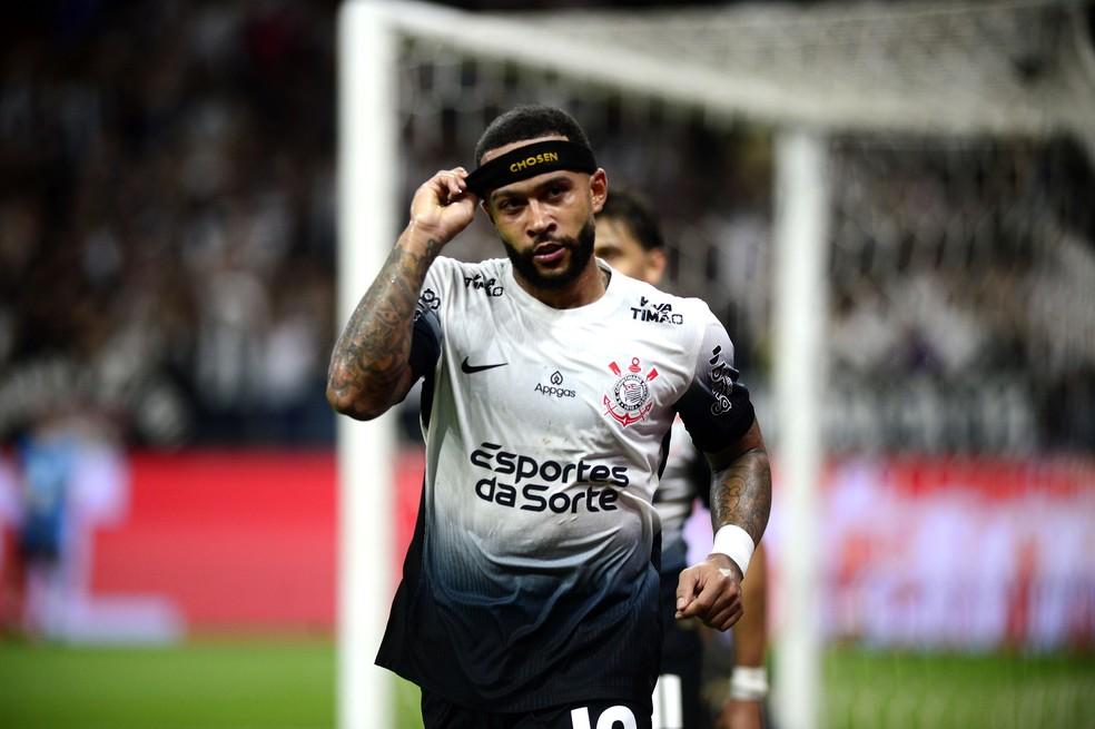 Gol de Memphis Depay em Corinthians x Mirassol