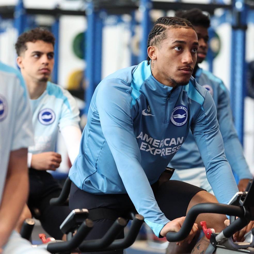 João Pedro em treino pelo Brighton