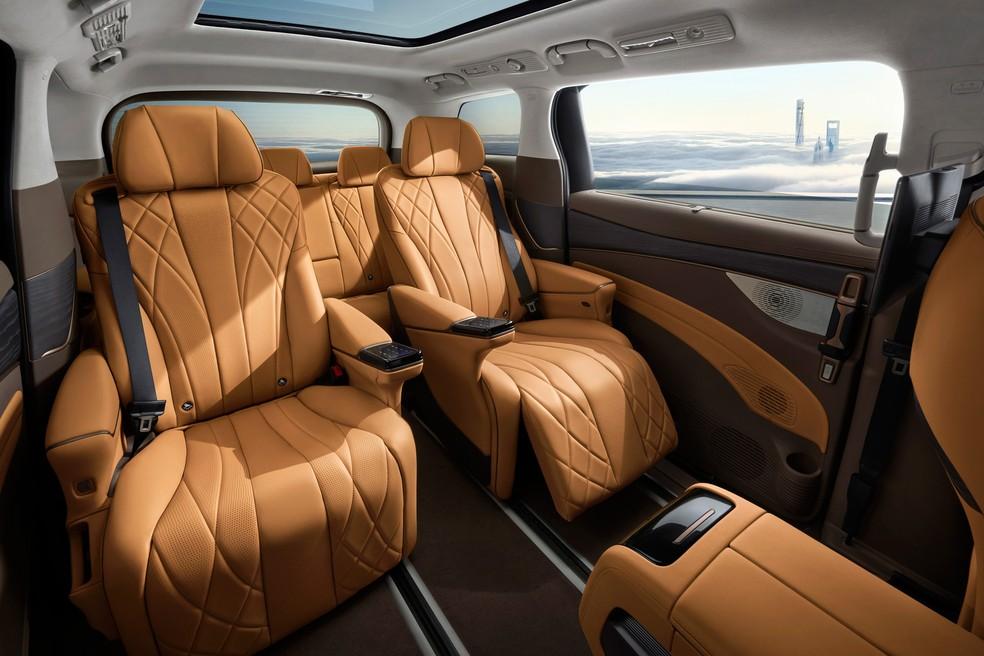 Interior de luxo da Denza D9