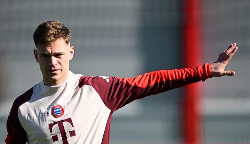 Kimmich durante treino