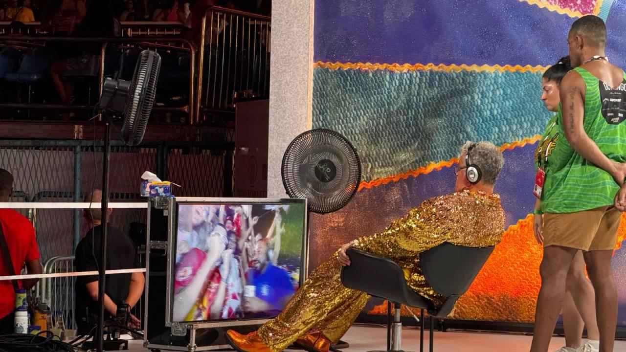 Milton Cunha no espaço da TV Globo