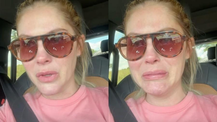 Bárbara Evans chora ao pedir orações para o filho