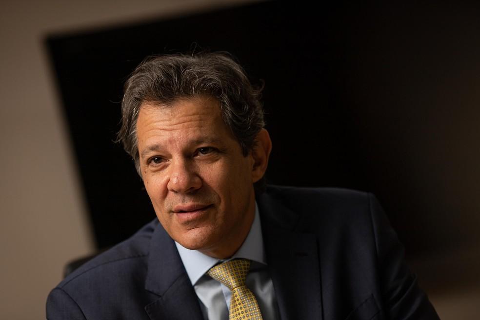 O ministro da Fazenda, Fernando Haddad