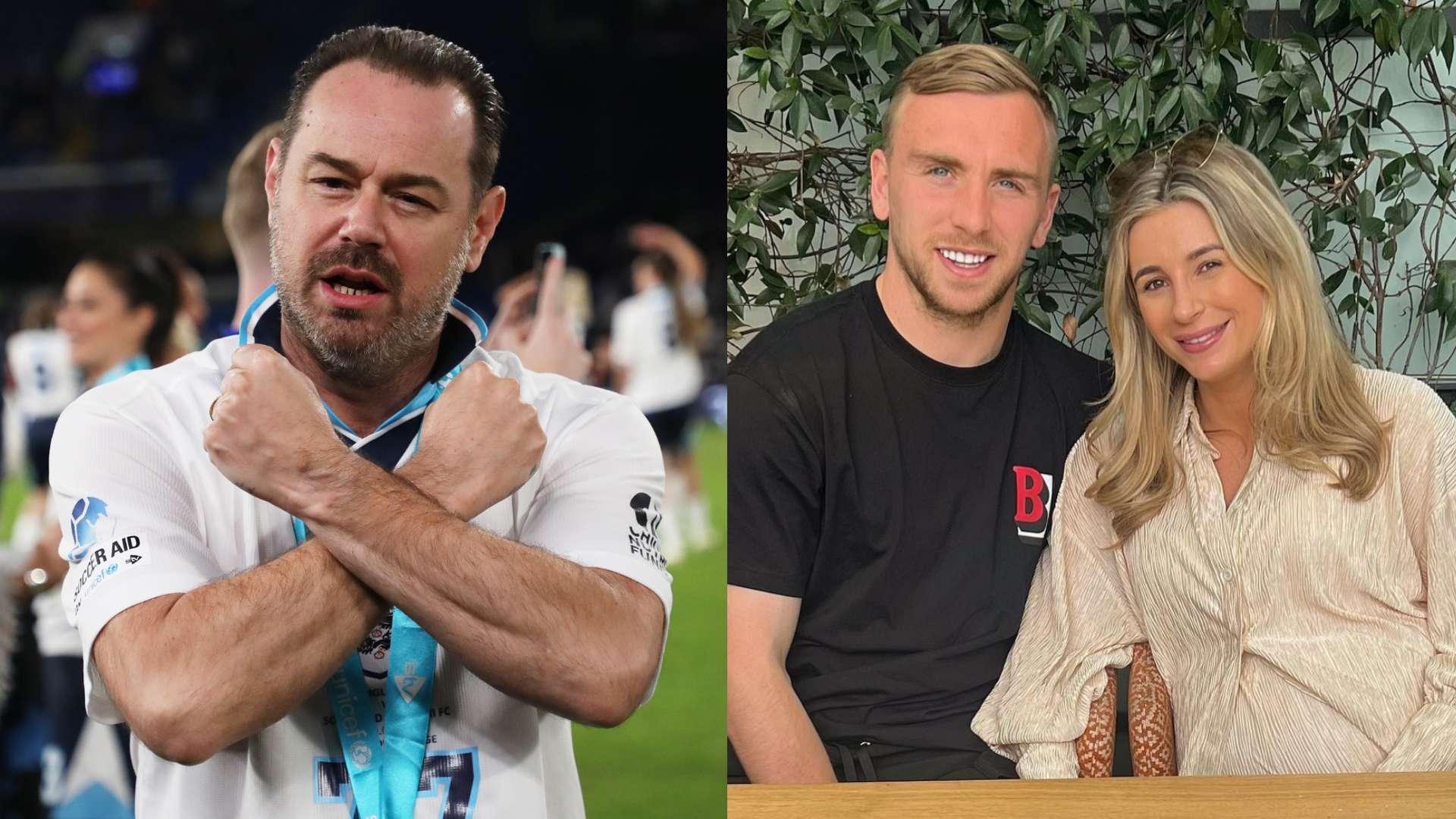 Dani Dyer e Danny Dyer discutindo o despedida de solteiro de Bowen