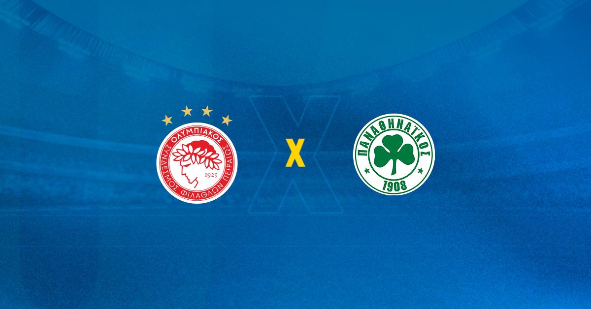 Escudos de Olympiacos x Panathinaikos se enfrentam na Competição da Grécia.