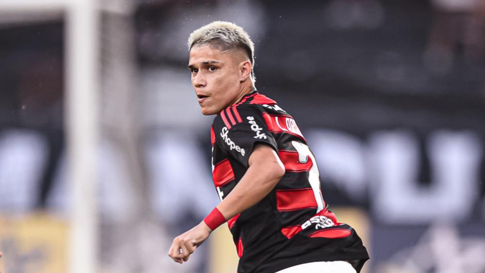Luiz Araújo da Flamengo em ação