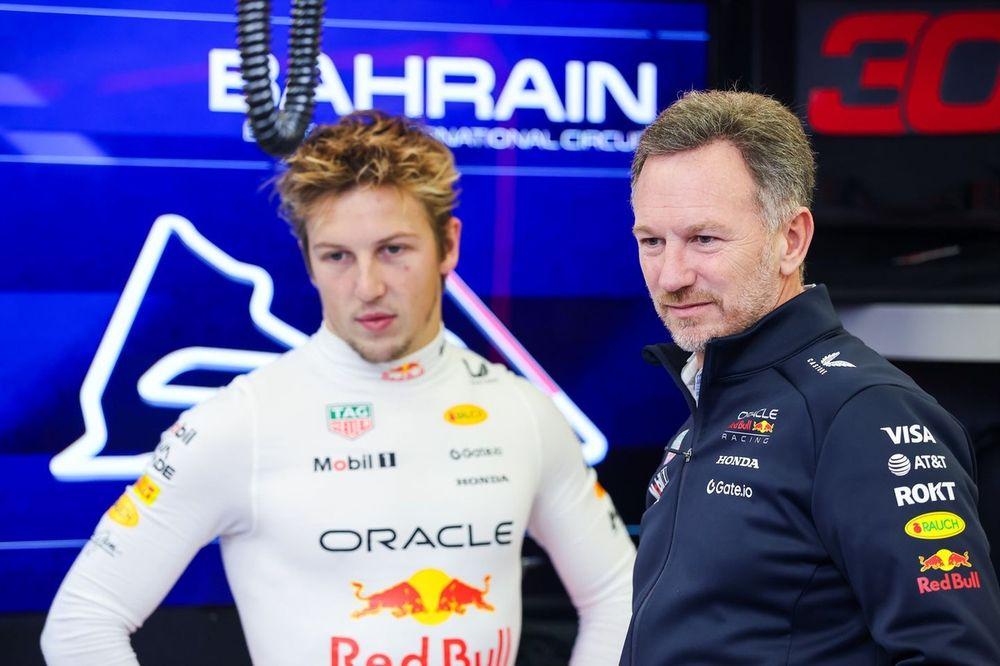 Christian Horner e Liam Lawson