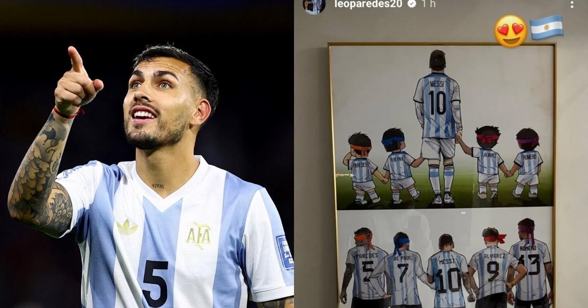 El íntimo cuadro que compartió Paredes sobre la evolución de la Selección Argentina de la mano de Messi.