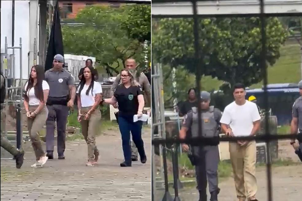 Imagens mostram Marcelly e Rafaela (à esq. e dir., respectivamente) e Mario Vitorino