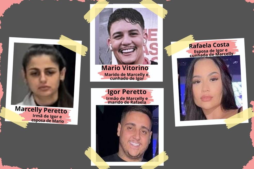 Os casais estavam dentro do apartamento onde Igor Peretto foi encontrado morto em Praia Grande (SP)