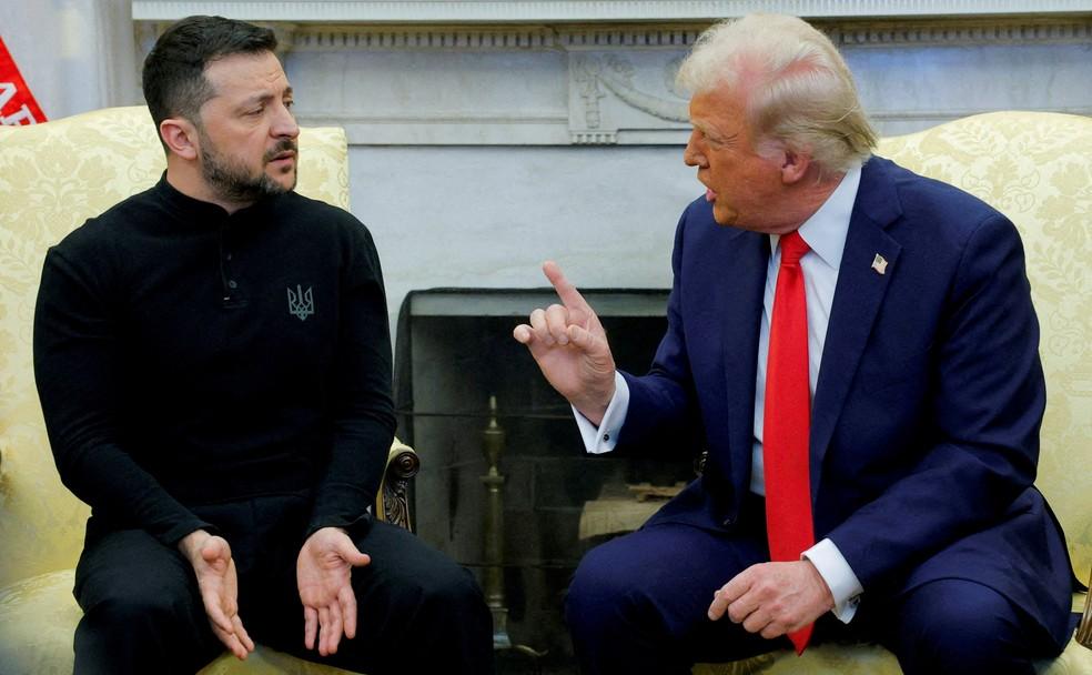 Trump e Zelensky discutem na Casa Branca