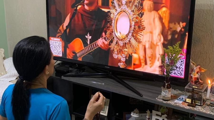 A pedagoga Eugenia Santana de Oliveira Santos, que acompanhou os 40 dias da Quaresma com Frei Gilson