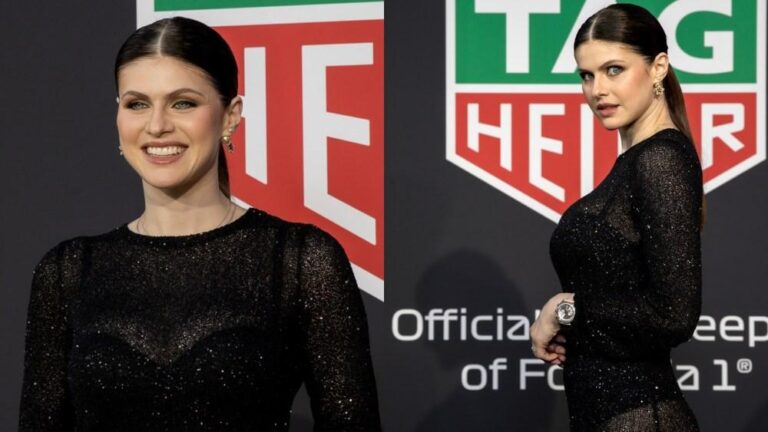 Alexandra Daddario Brilha em Evento do F1 Australian Grand Prix
