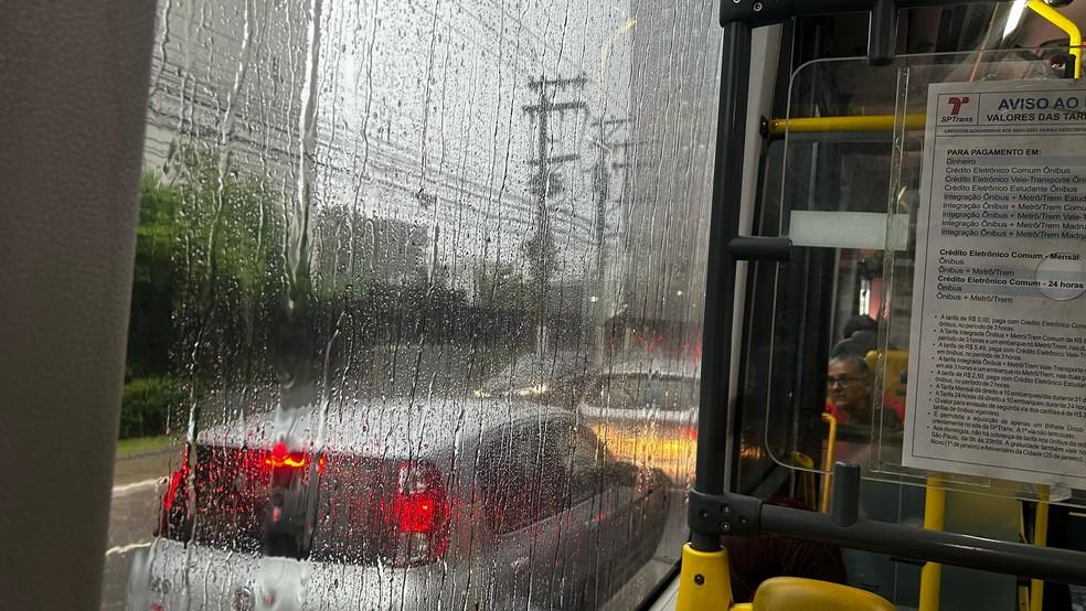 Chuva na cidade de São Paulo nesta terça-feira (18)