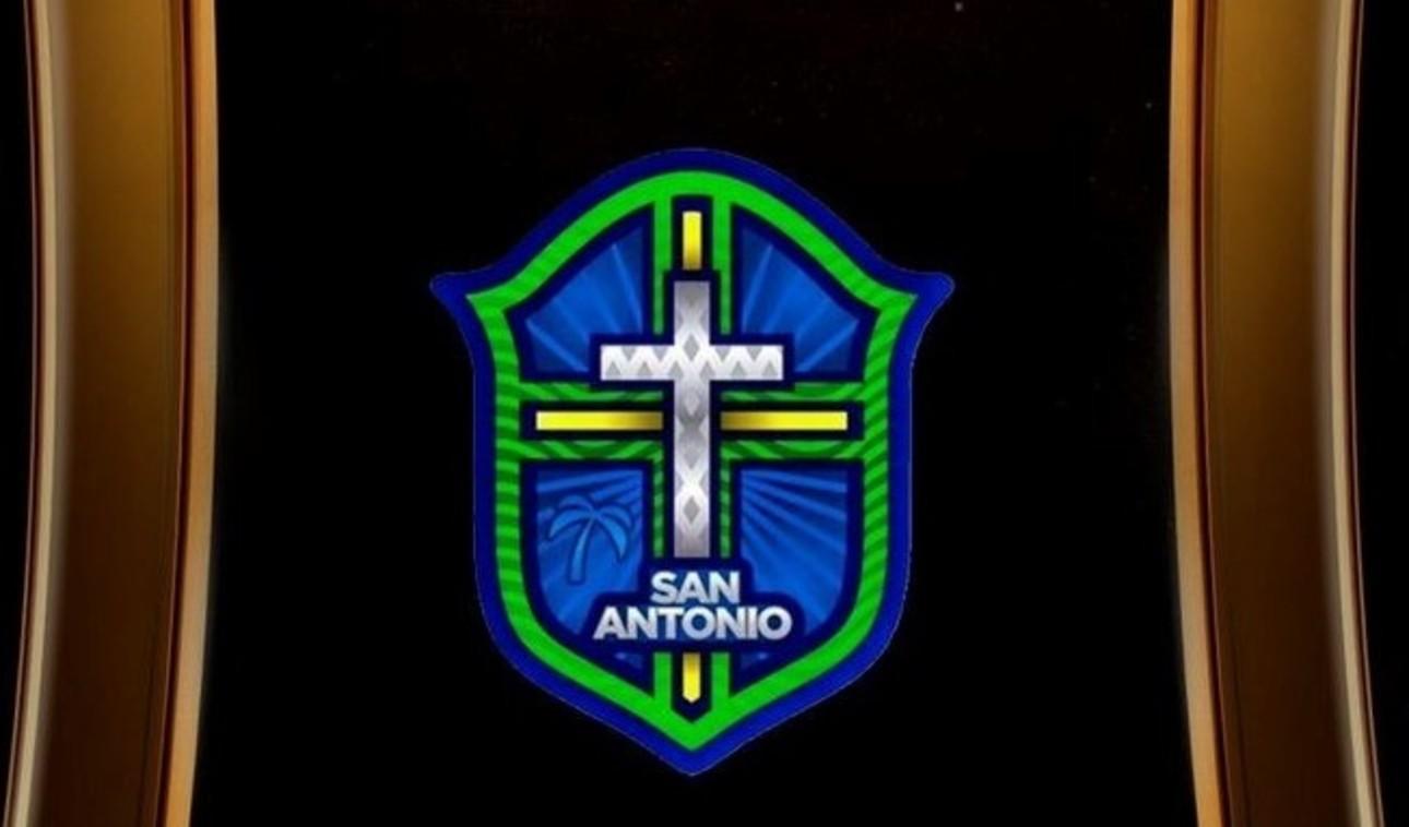 Escudo do San Antonio Bulo Bulo, uma das principais curiosidades do clube.