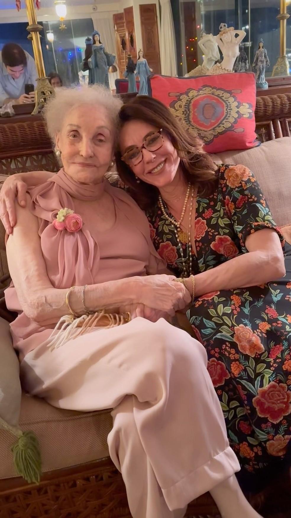 Christiane Torloni e a mãe, Monah Delacy