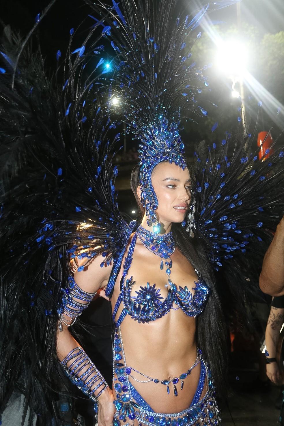 Irina Shayk antes de desfilar