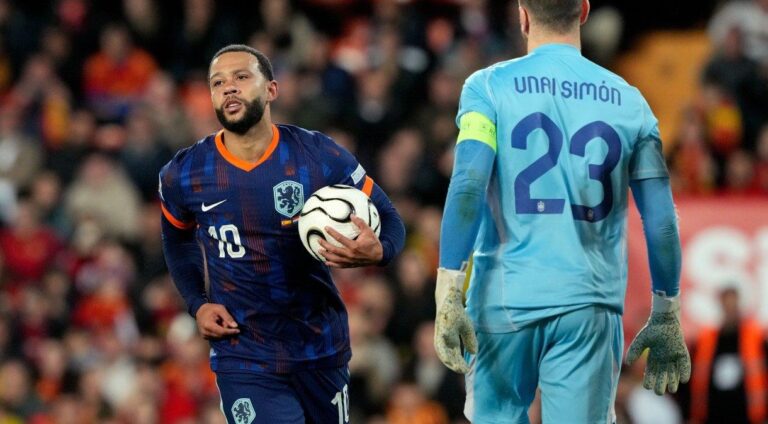 Memphis Depay brilha em sua 100ª partida pela Holanda e marca gol na Nations League