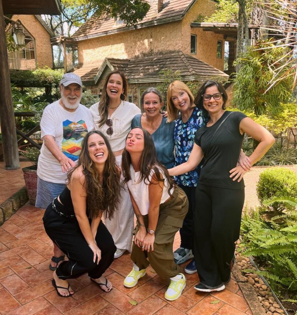 Lima Duarte com a família